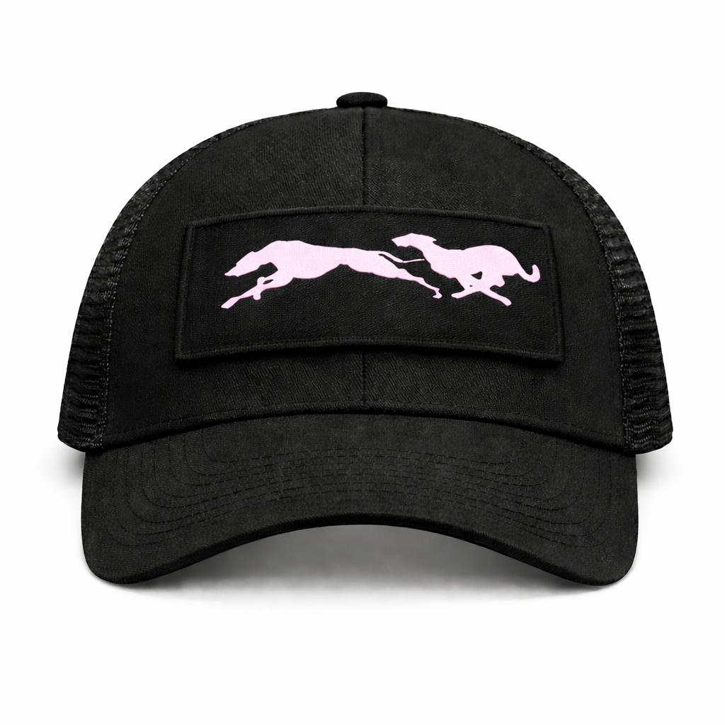 “Running Dogs” Patch Trucker Cap