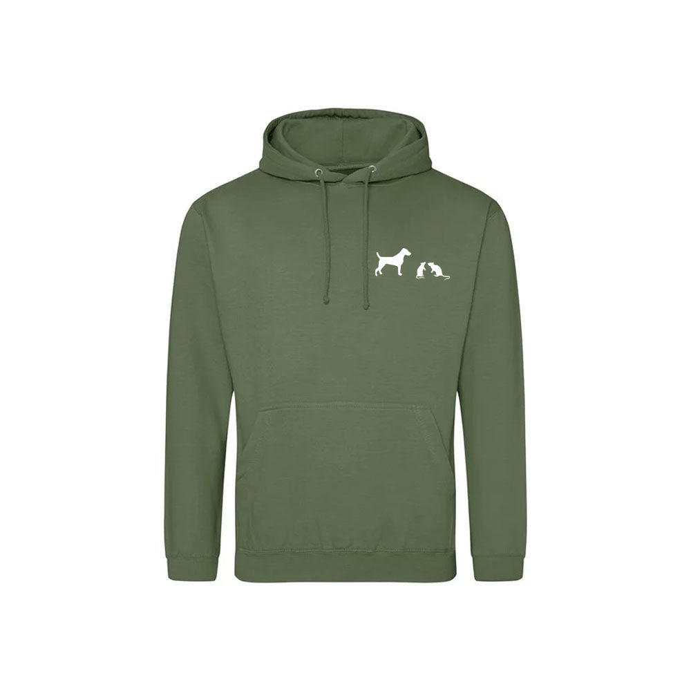 Terrier Hooded Sweatshirt - Olive Green