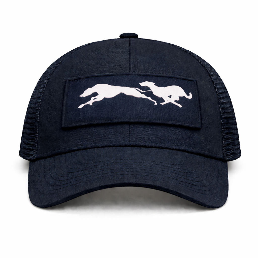 “Running Dogs” Patch Trucker Cap