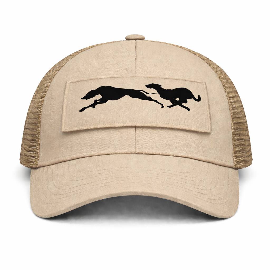 “Running Dogs” Patch Trucker Cap