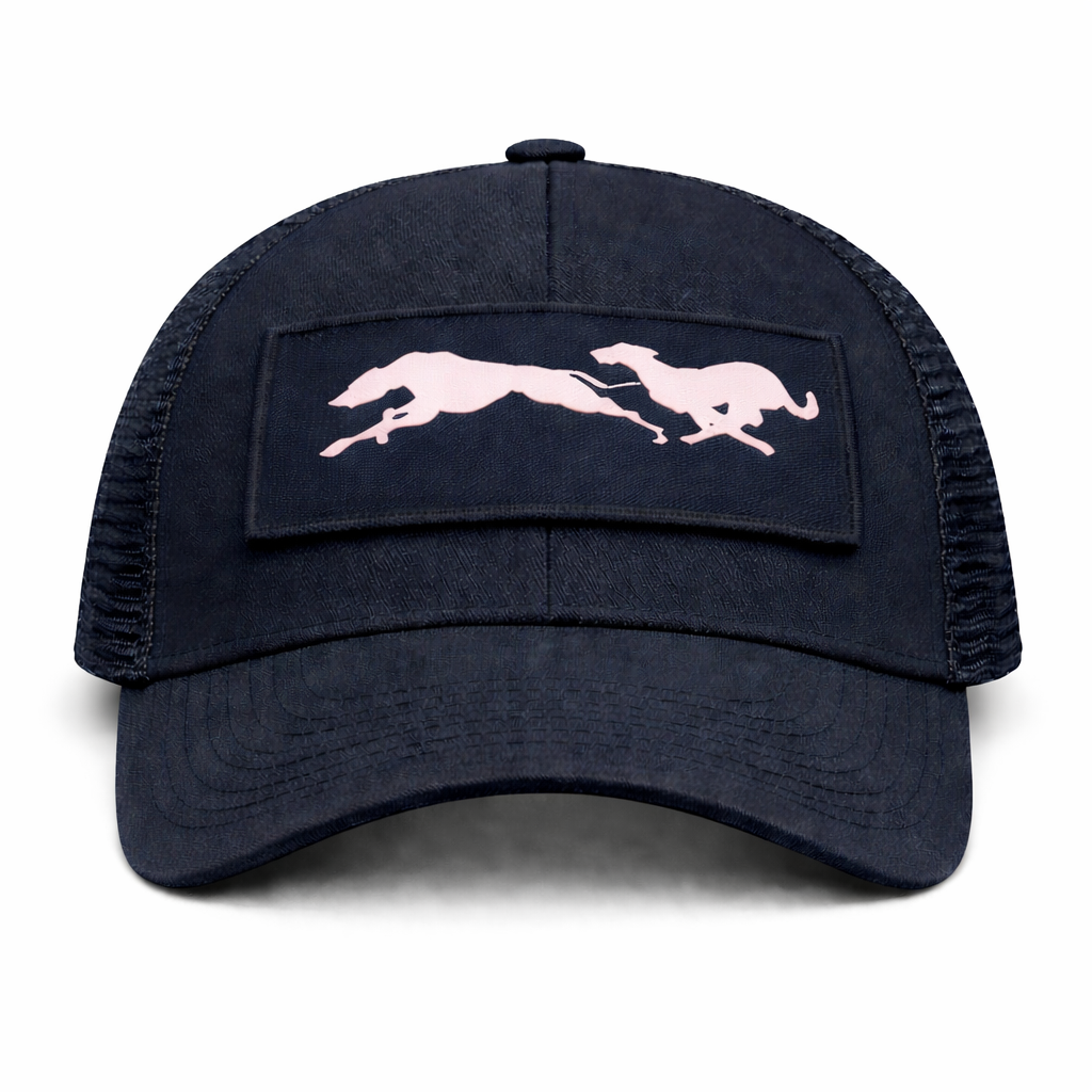 “Running Dogs” Patch Trucker Cap