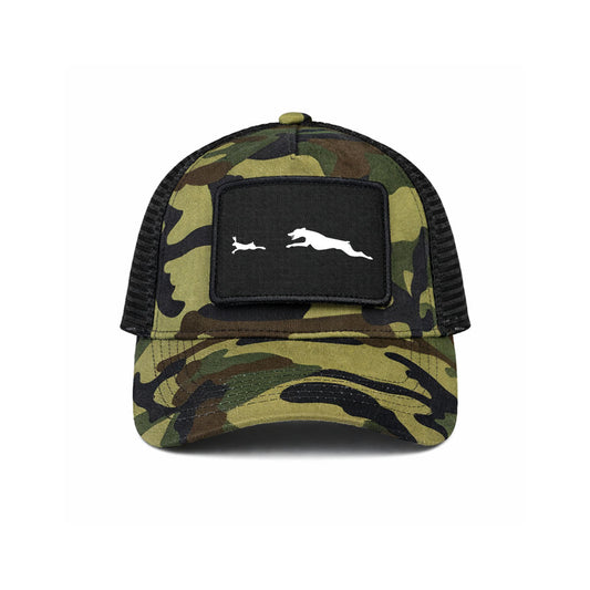 Lurcher Patch Trucker Cap - Camo