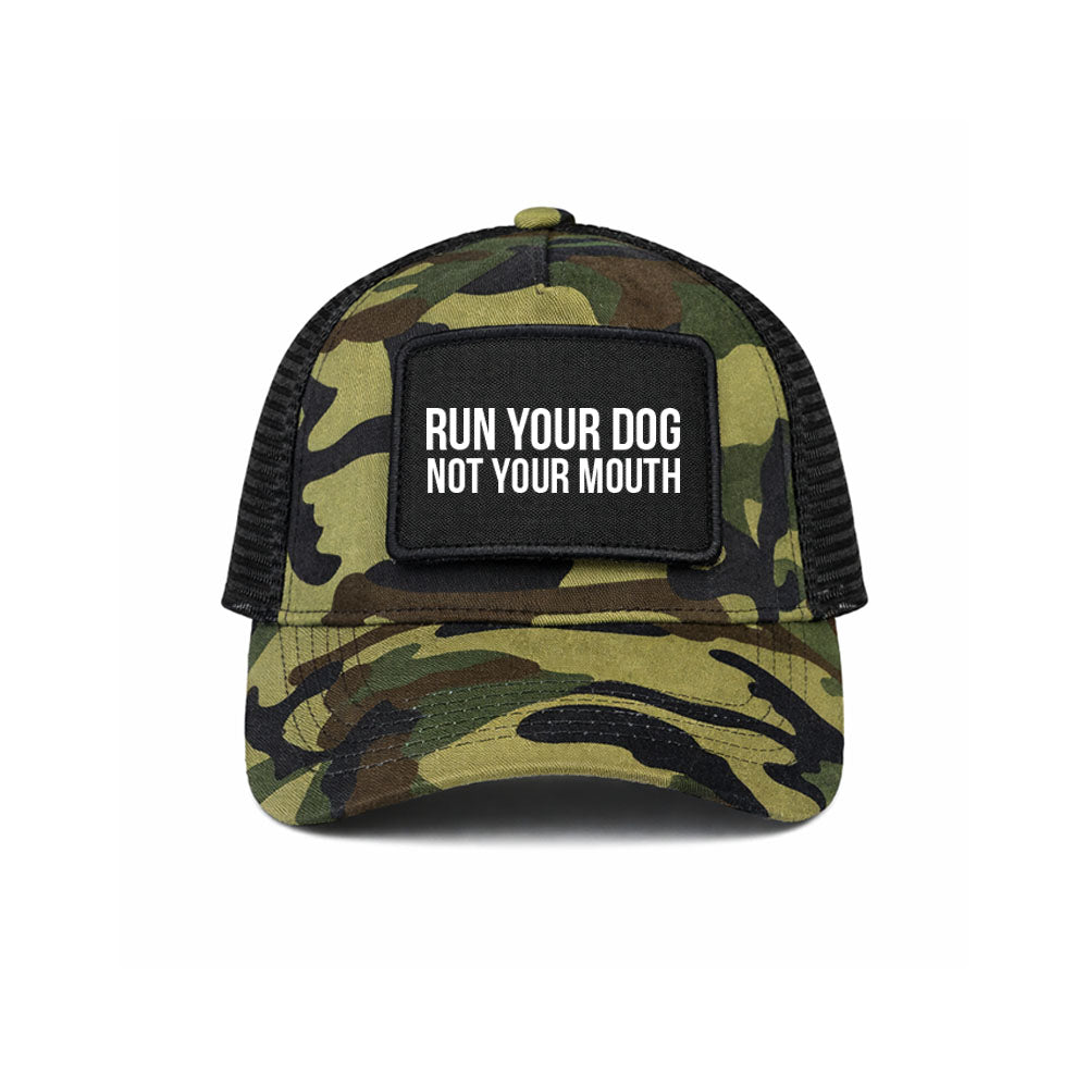 Run Your Dog Patch Trucker Cap - Camo