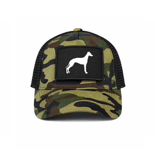 Whippet Patch Trucker Cap - Camo