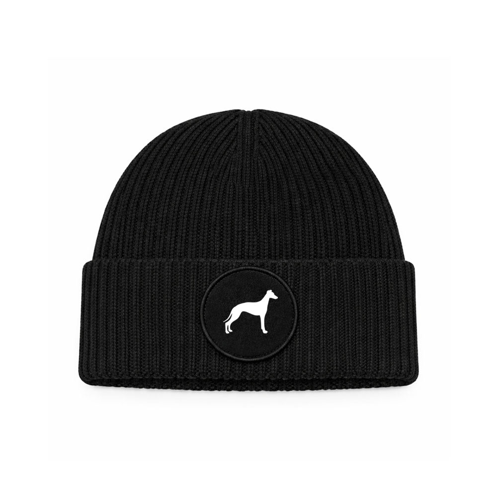 Whippet - Circle Patch Beanie