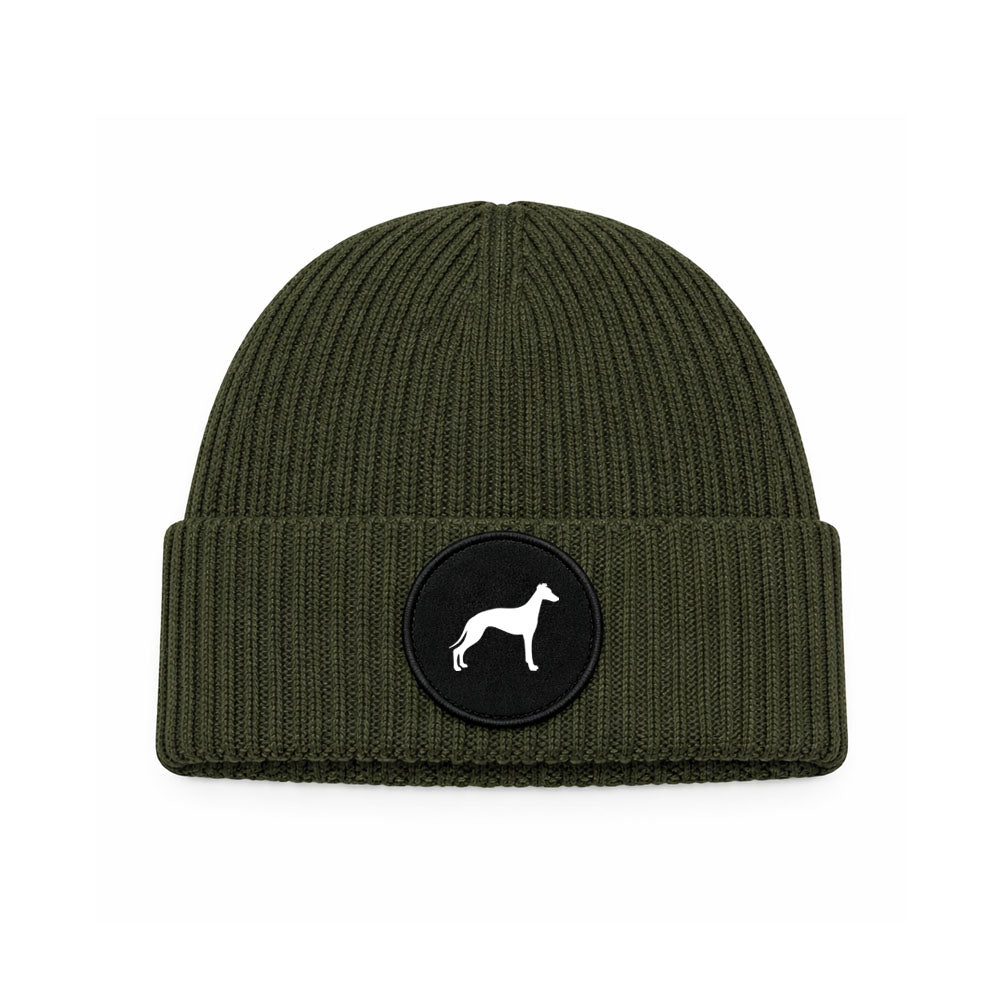 Whippet - Circle Patch Beanie