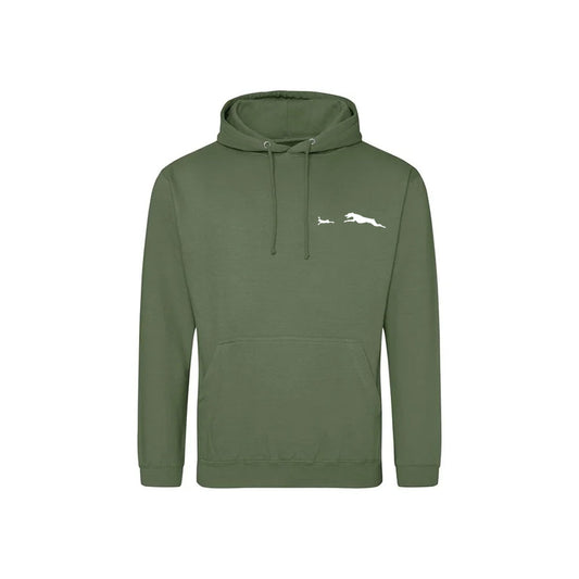 Lurcher Hooded Sweatshirt - Olive Green